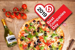 Best Companies Day pizza and prosecco party